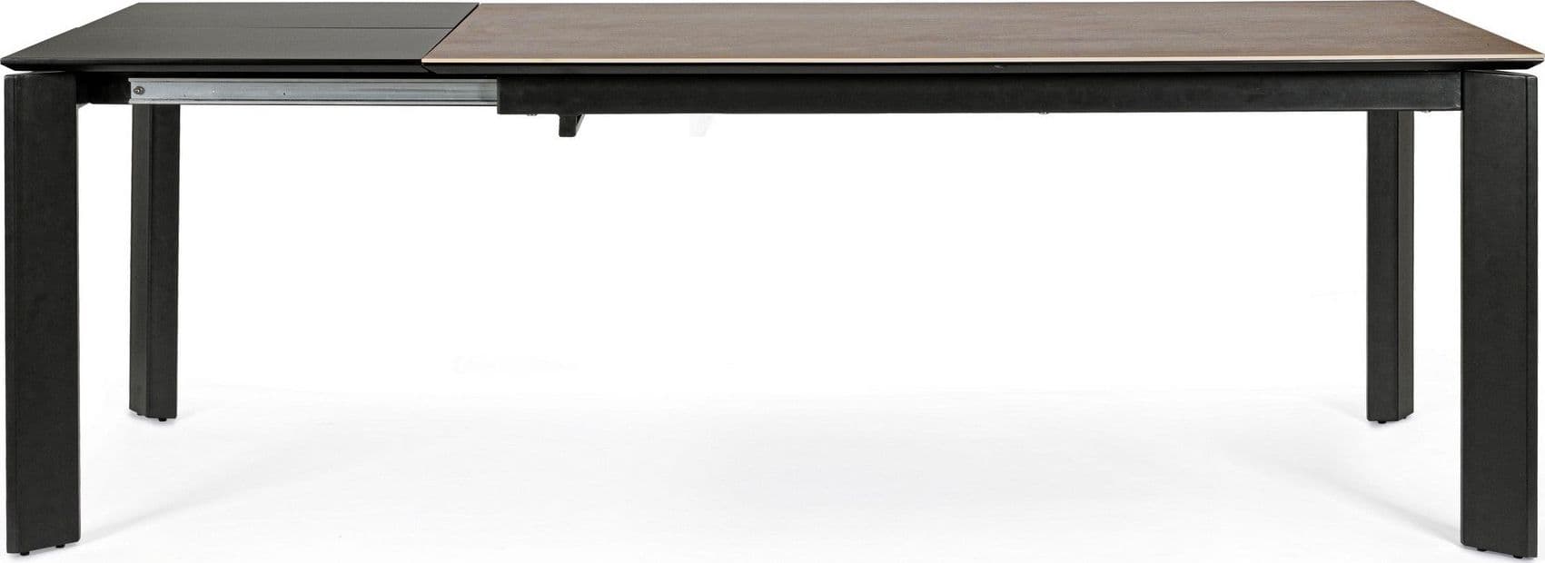 Tavolo "Briva" allungabile rettangolare con piano in ceramica e supporto in mdf in Tavoli da sala da pranzo Decor Space - Altamura, commercioVirtuoso.it