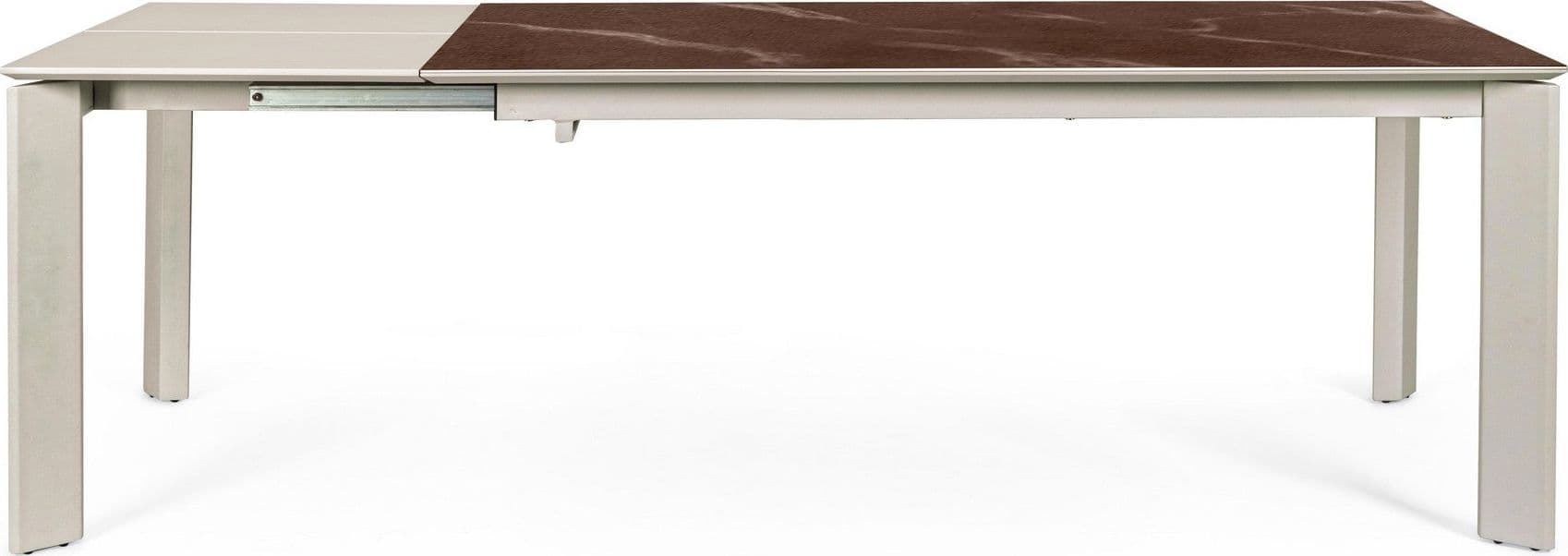 Tavolo "Briva" allungabile rettangolare con piano in ceramica e supporto in mdf - 46