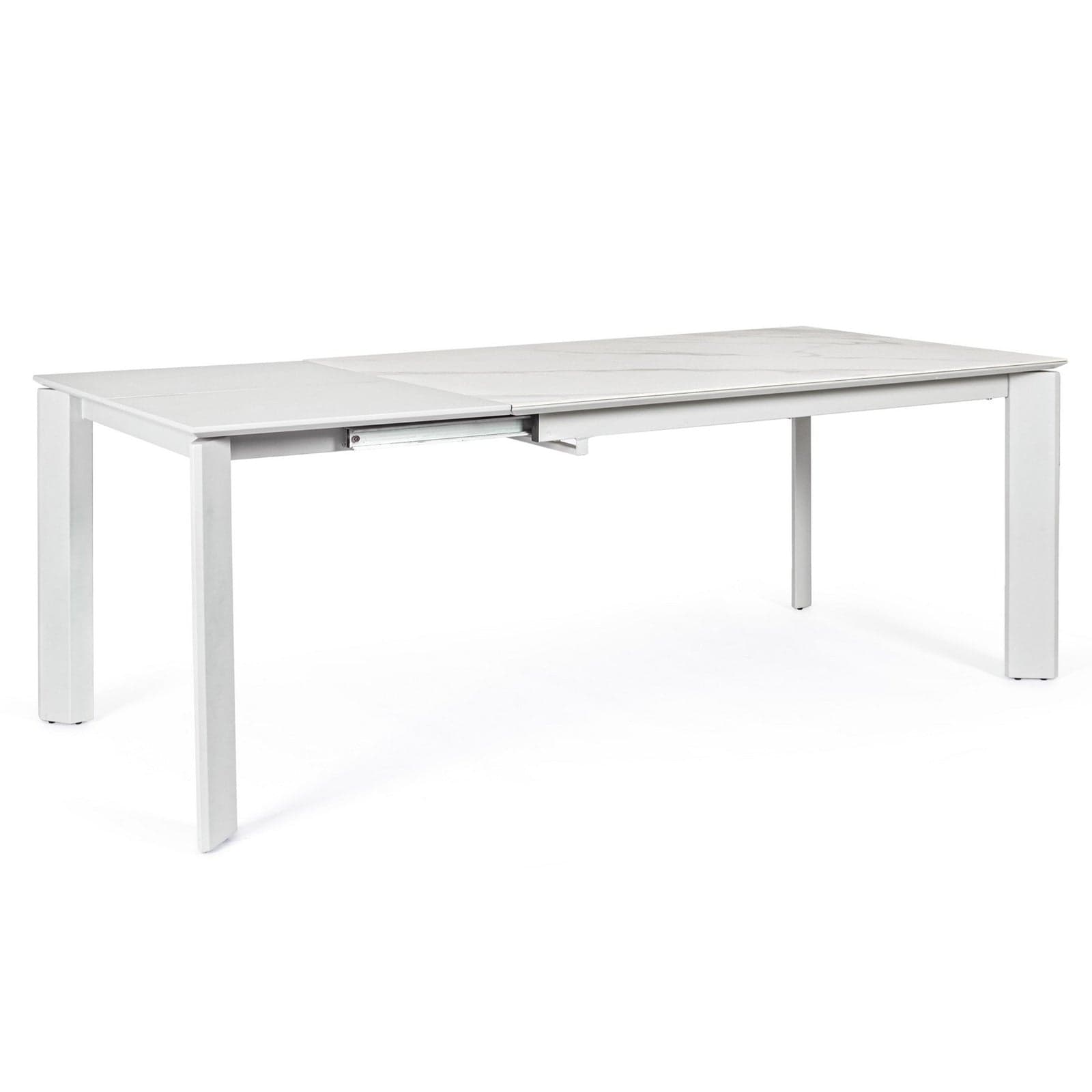 Tavolo "Briva" allungabile rettangolare con piano in ceramica e supporto in mdf in Tavoli da sala da pranzo Decor Space - Altamura, commercioVirtuoso.it
