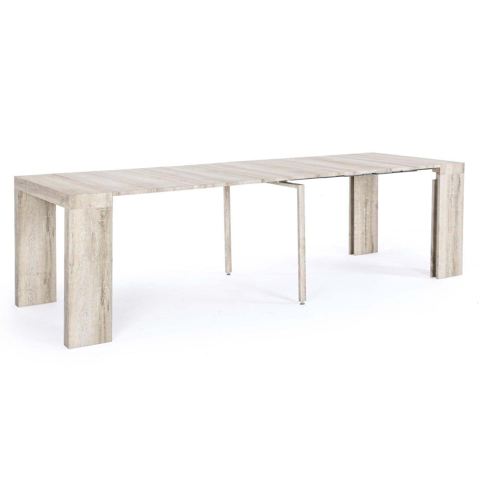 Tavolo consolle allungabile in legno "Kenya" da pranzo per interno 45\270 cm arredamento cucina e soggiorno in Tavoli da sala da pranzo Decor Space - Altamura, commercioVirtuoso.it