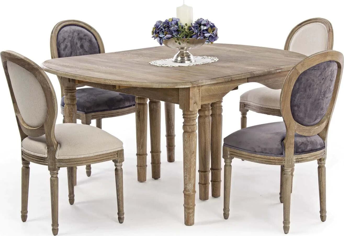 Tavolo allungabile Bedford rettangolare in legno massiccio di quercia europeo Casa e cucina/Arredamento/Sala da pranzo/Tavoli da sala da pranzo Decor Space - Altamura, Commerciovirtuoso.it