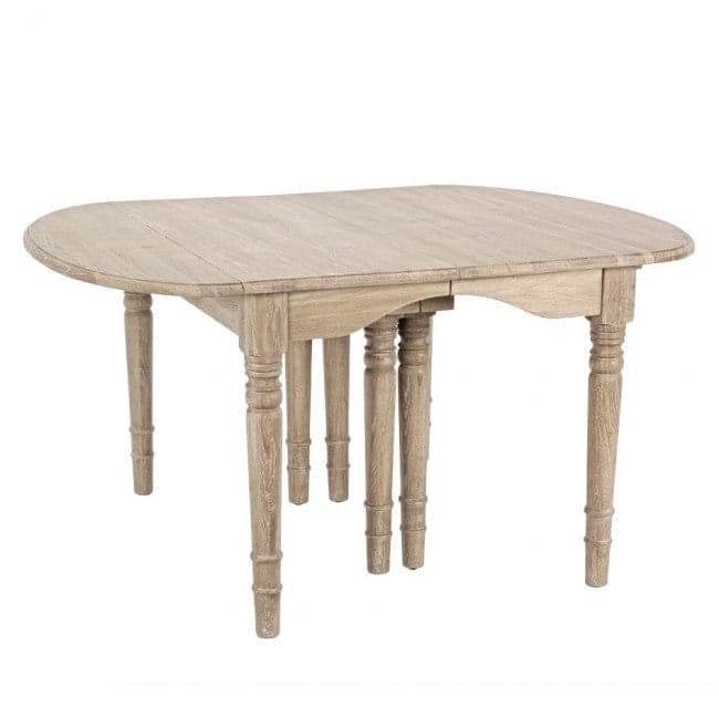 Tavolo allungabile Bedford rettangolare in legno massiccio di quercia europeo - 21