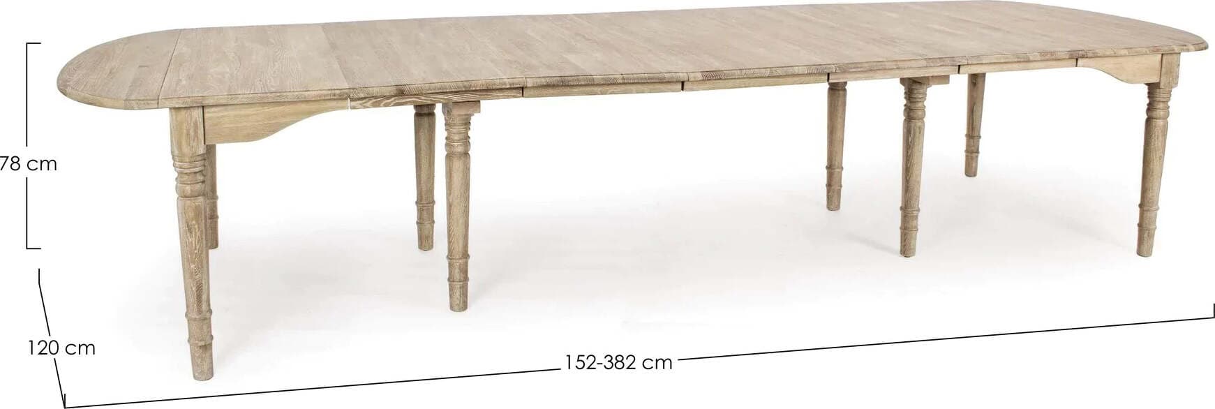 Tavolo allungabile Bedford rettangolare in legno massiccio di quercia europeo Casa e cucina/Arredamento/Sala da pranzo/Tavoli da sala da pranzo Decor Space - Altamura, Commerciovirtuoso.it
