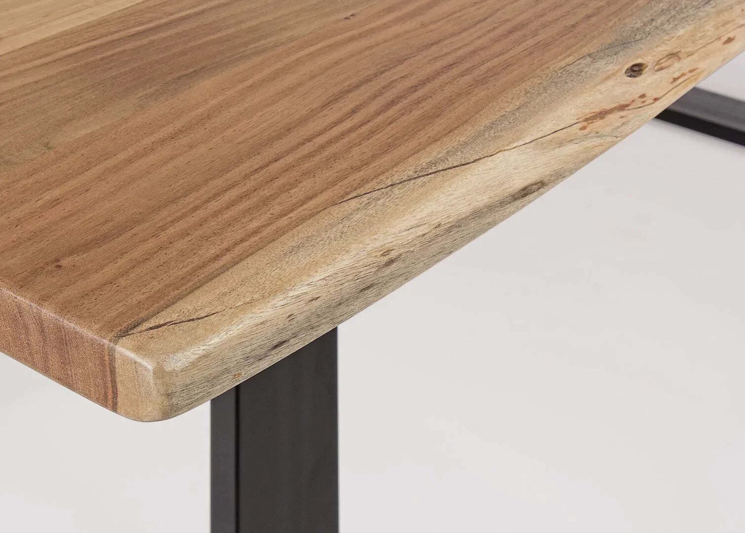 Tavolo Artur rettangolare, con gambe, in legno di acacia da 200 x 95 cm Casa e cucina/Arredamento/Sala da pranzo/Tavoli da sala da pranzo Decor Space - Altamura, Commerciovirtuoso.it
