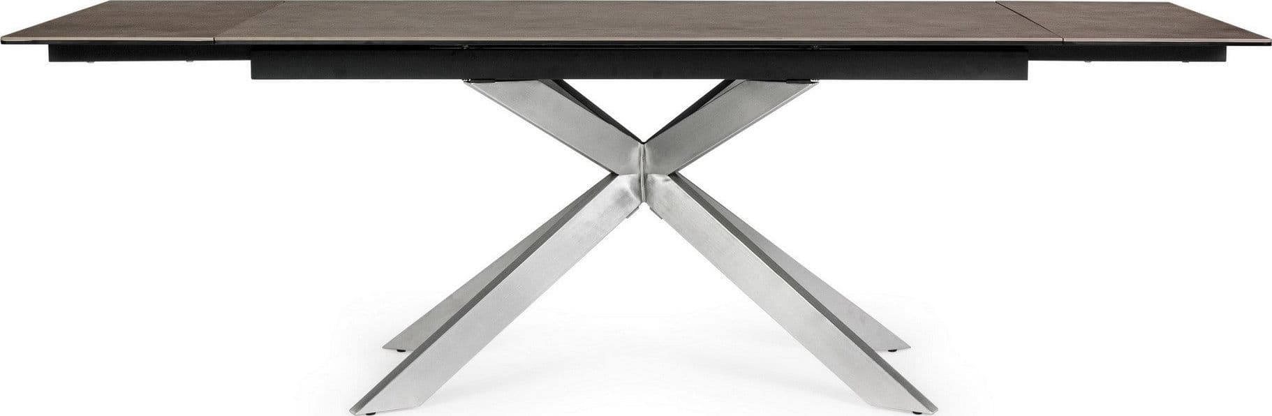 Tavolo Arzachel allungabile rettangolare con piano in ceramica con supporto in vetro temperato da 240 x 90cm in Tavoli da sala da pranzo Decor Space - Altamura, commercioVirtuoso.it