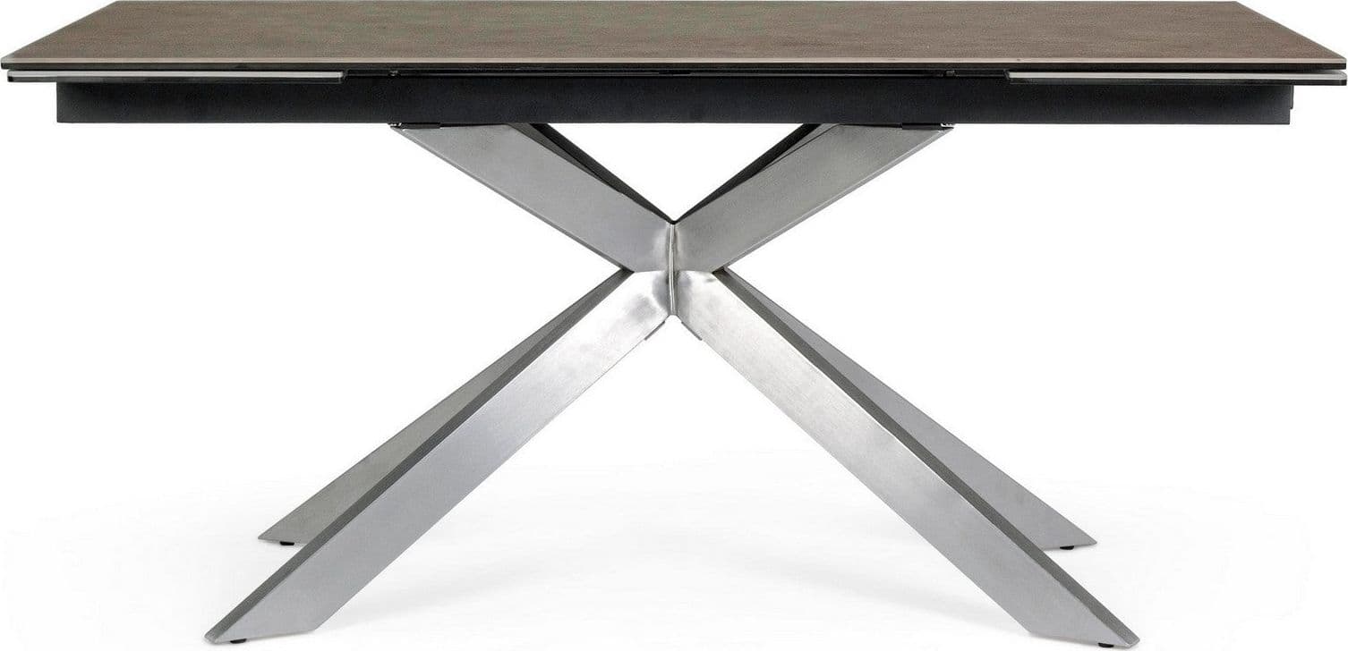 Tavolo Arzachel allungabile rettangolare con piano in ceramica con supporto in vetro temperato da 240 x 90cm in Tavoli da sala da pranzo Decor Space - Altamura, commercioVirtuoso.it