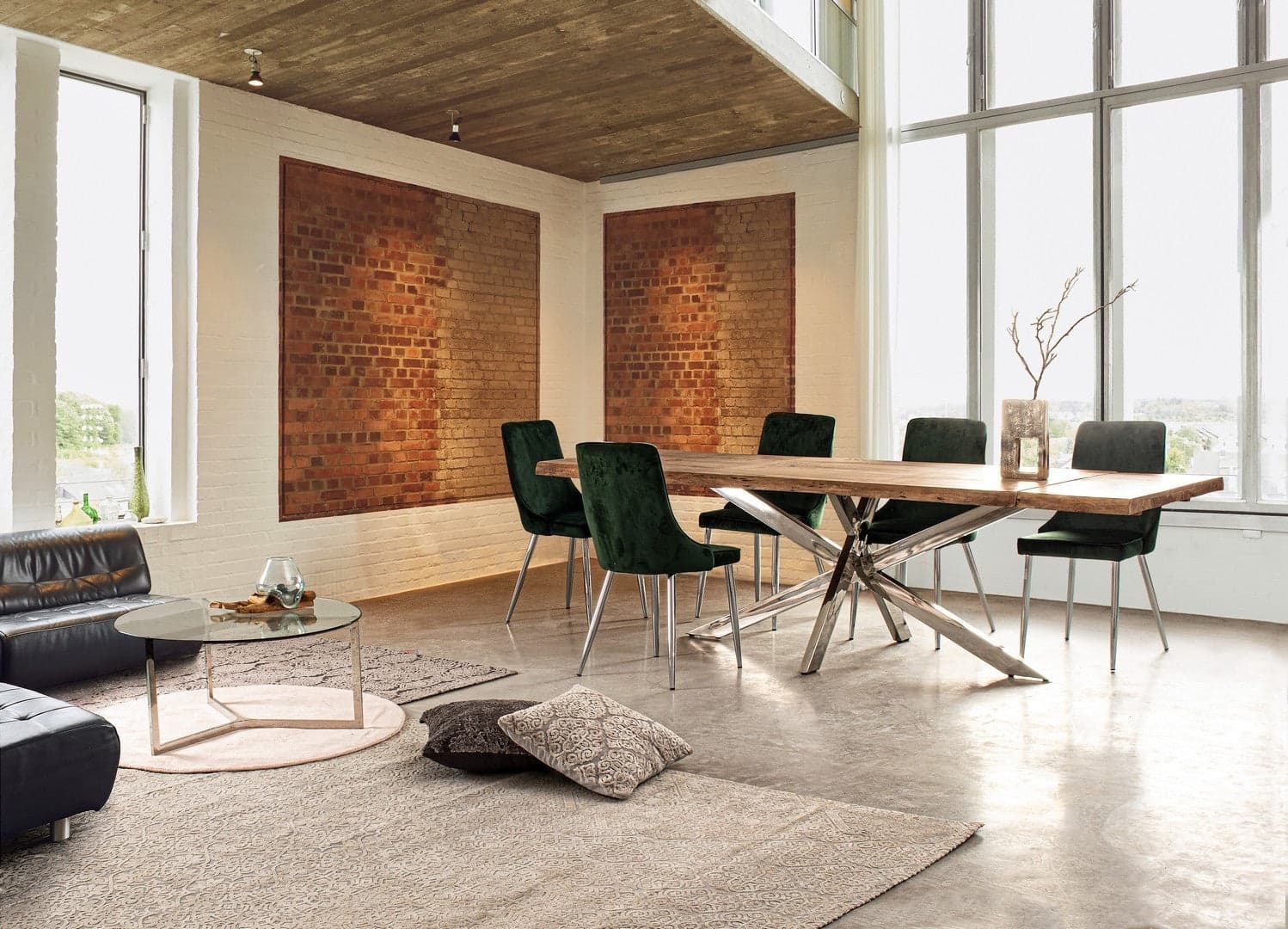 Tavolo allungabile Arkansas rettangolare, con gambe, in legno d'acacia da 180/260 cm Casa e cucina/Arredamento/Sala da pranzo/Tavoli da sala da pranzo Decor Space - Altamura, Commerciovirtuoso.it