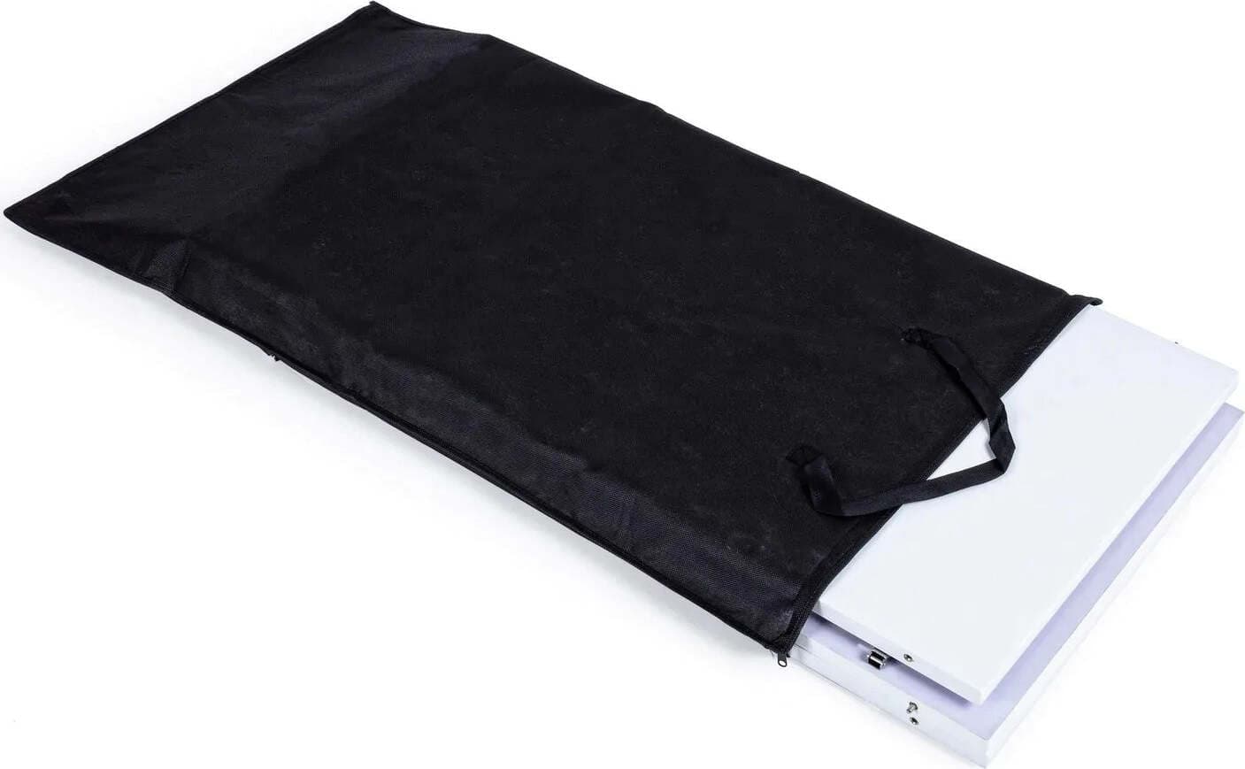 Tavolo consolle Daniel bianco con supporto centrale in acciaio, sistema telescopico di allungamento Casa e cucina/Arredamento/Sala da pranzo/Tavoli da sala da pranzo Decor Space - Altamura, Commerciovirtuoso.it