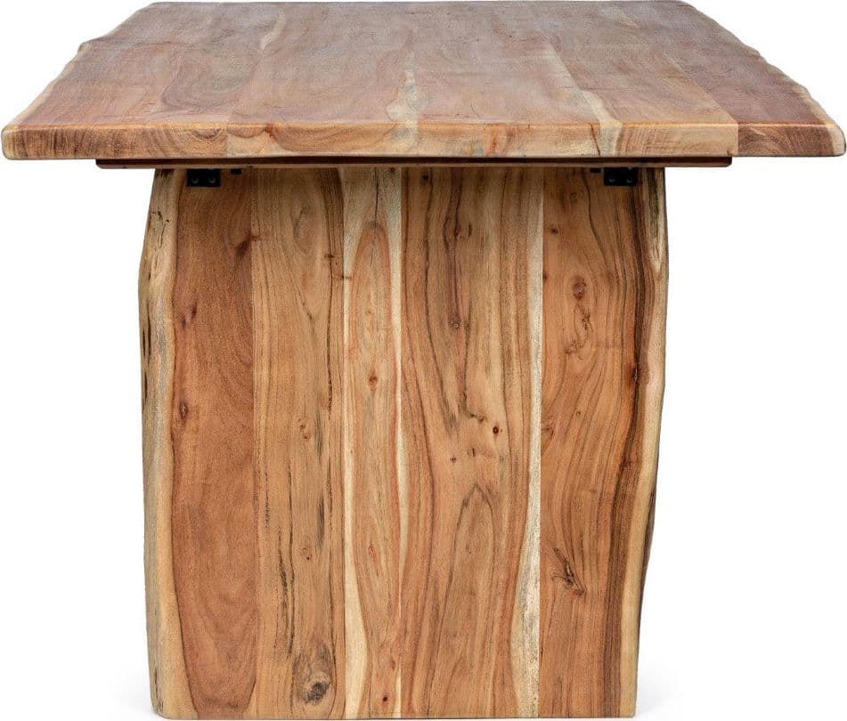Tavolo Eneas rettangolare, con gambe, in legno di acacia da 200 x 95 cm in Tavoli da sala da pranzo Decor Space - Altamura, commercioVirtuoso.it