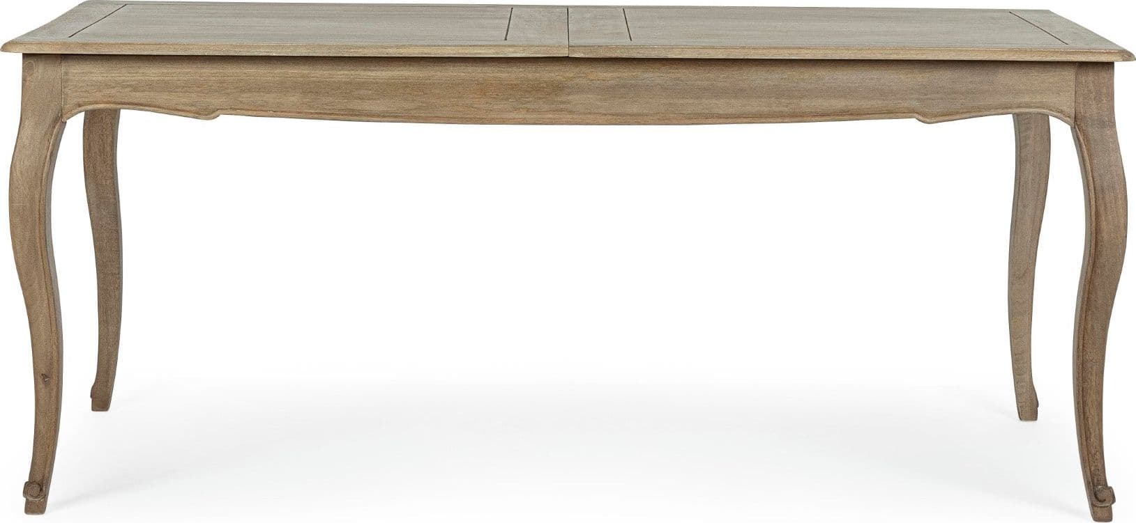 Tavolo allungabile Domitille rettangolare, con gambe, in legno di mango da 180-225 x 90 cm in Tavoli da sala da pranzo Decor Space - Altamura, commercioVirtuoso.it