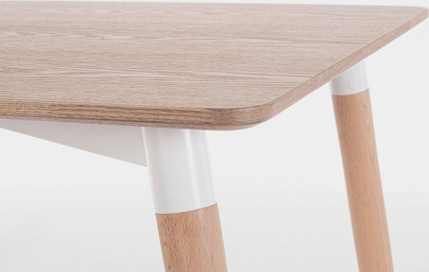 Tavolo David con gambe in legno di faggio, piano in mdf rivestito in carta melaminica in Tavoli da sala da pranzo Decor Space - Altamura, commercioVirtuoso.it