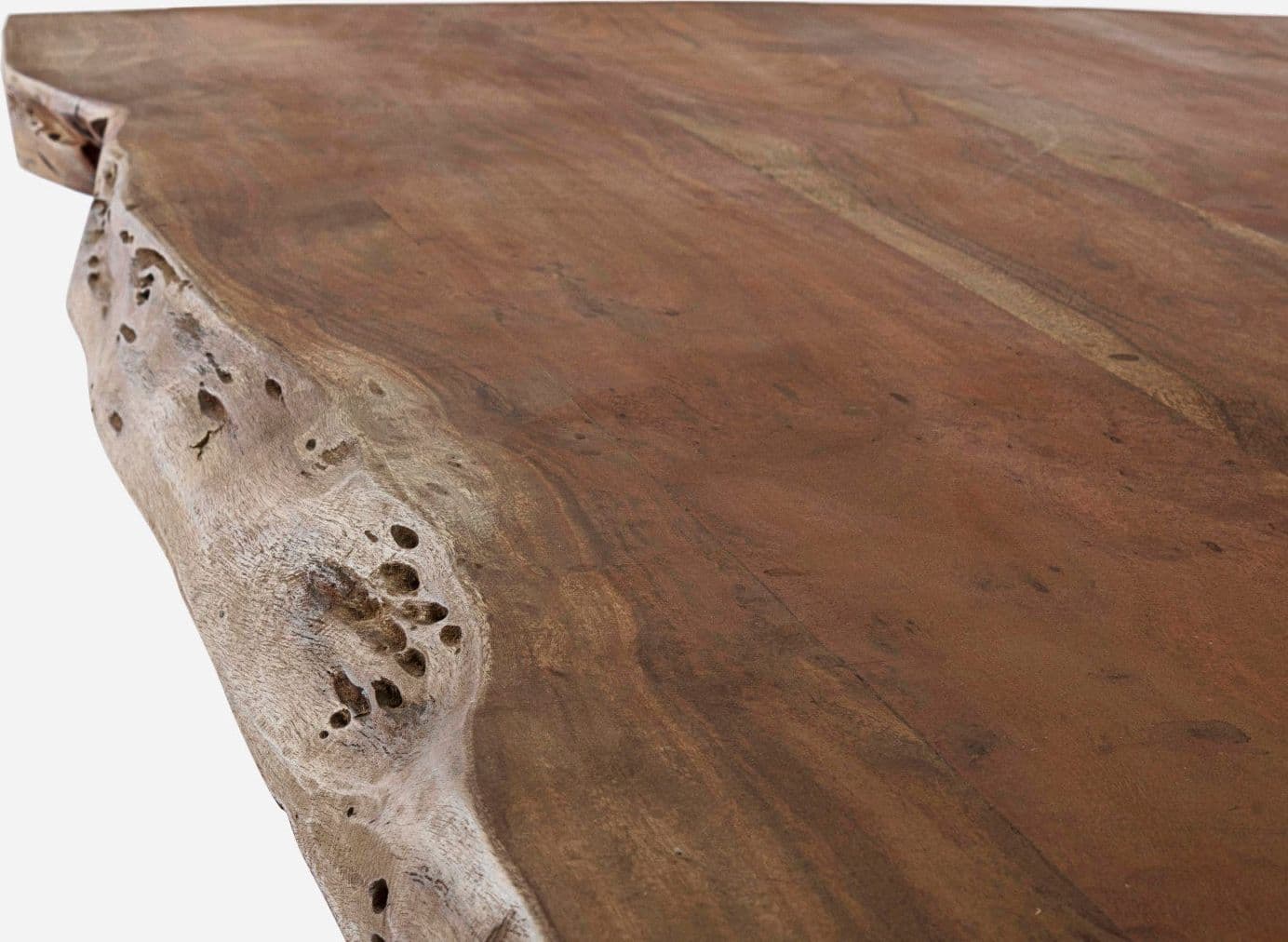 Tavolo Arkansas rettangolare, con gambe, in legno d'acacia da 220 cm in Tavoli da sala da pranzo Decor Space - Altamura, commercioVirtuoso.it