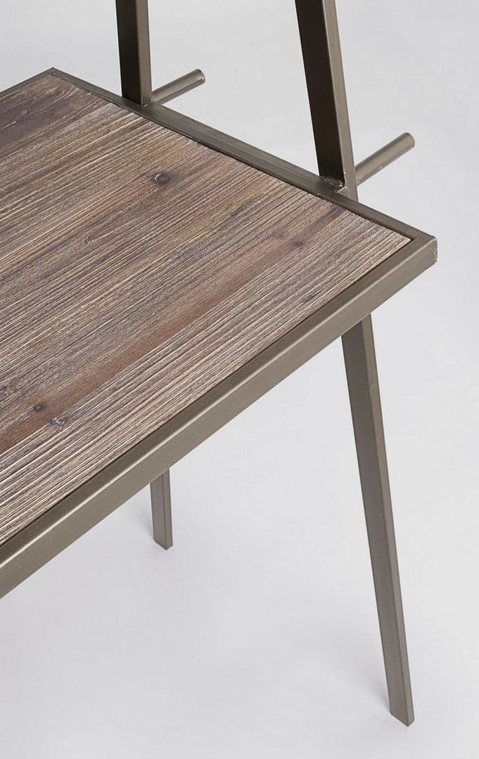 Tavolo espositore con ripiano rettangolare in legno di abete, struttura e tetto in acciaio in Tavoli da sala da pranzo Decor Space - Altamura, commercioVirtuoso.it