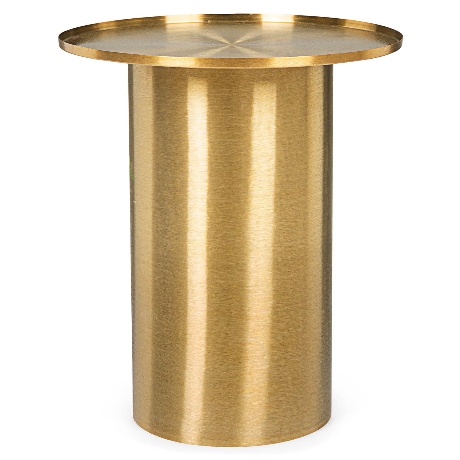 Tavolino per salotto moderno "Kalpita " Ø 51 cm in acciaio con finitura ottone in Console e tavoli da divano Decor Space - Altamura, commercioVirtuoso.it