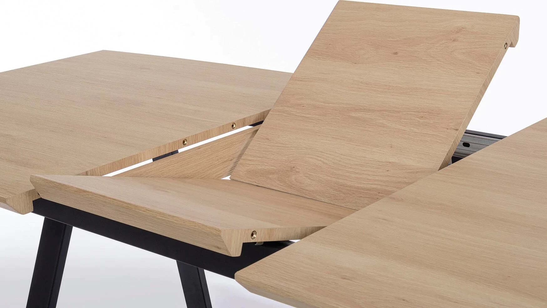 Tavolo allungabile Collins con struttura in acciaio, piano in mdf da 160-200 x 90 cm Casa e cucina/Arredamento/Sala da pranzo/Tavoli da sala da pranzo Decor Space - Altamura, Commerciovirtuoso.it