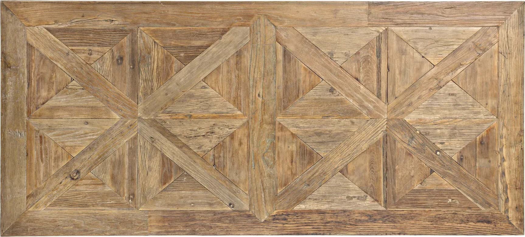 Tavolo Kaily rettangolare, con gambe, piano con lavorazione anticata a parquet, stile classico Casa e cucina/Arredamento/Sala da pranzo/Tavoli da sala da pranzo Decor Space - Altamura, Commerciovirtuoso.it