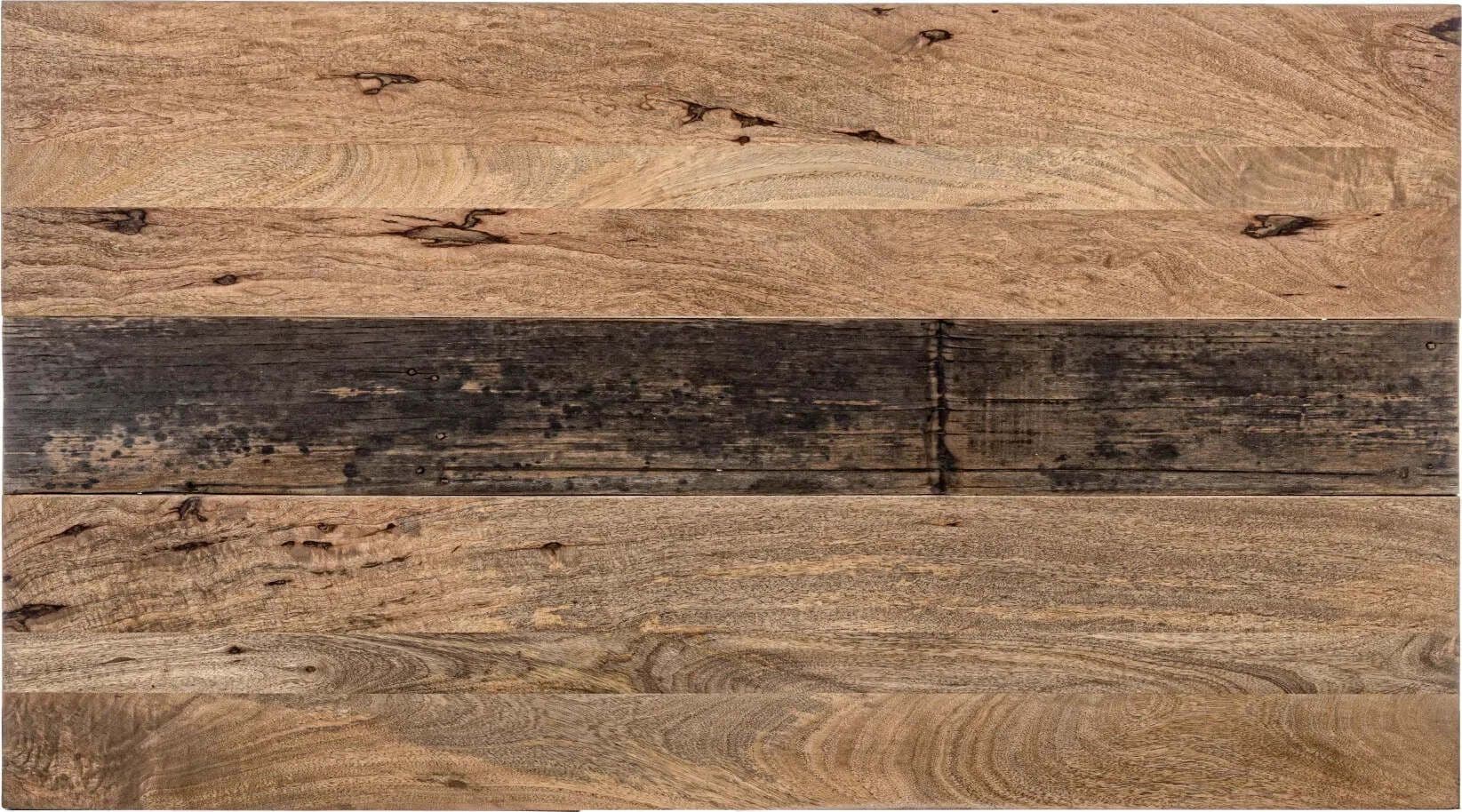 Tavolo Manchester rettangolare, con gambe in acciaio, piano in legno di mango, stile moderno Casa e cucina/Arredamento/Sala da pranzo/Tavoli da sala da pranzo Decor Space - Altamura, Commerciovirtuoso.it
