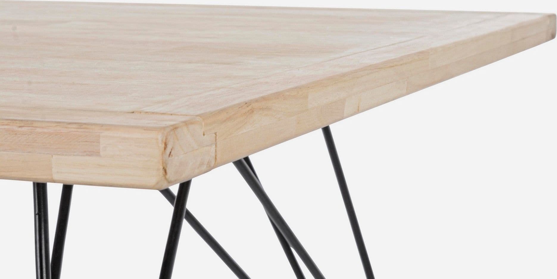 Tavolo District rettangolare, con gambe, piano in rubber wood, stile vintage in Tavoli da sala da pranzo Decor Space - Altamura, commercioVirtuoso.it