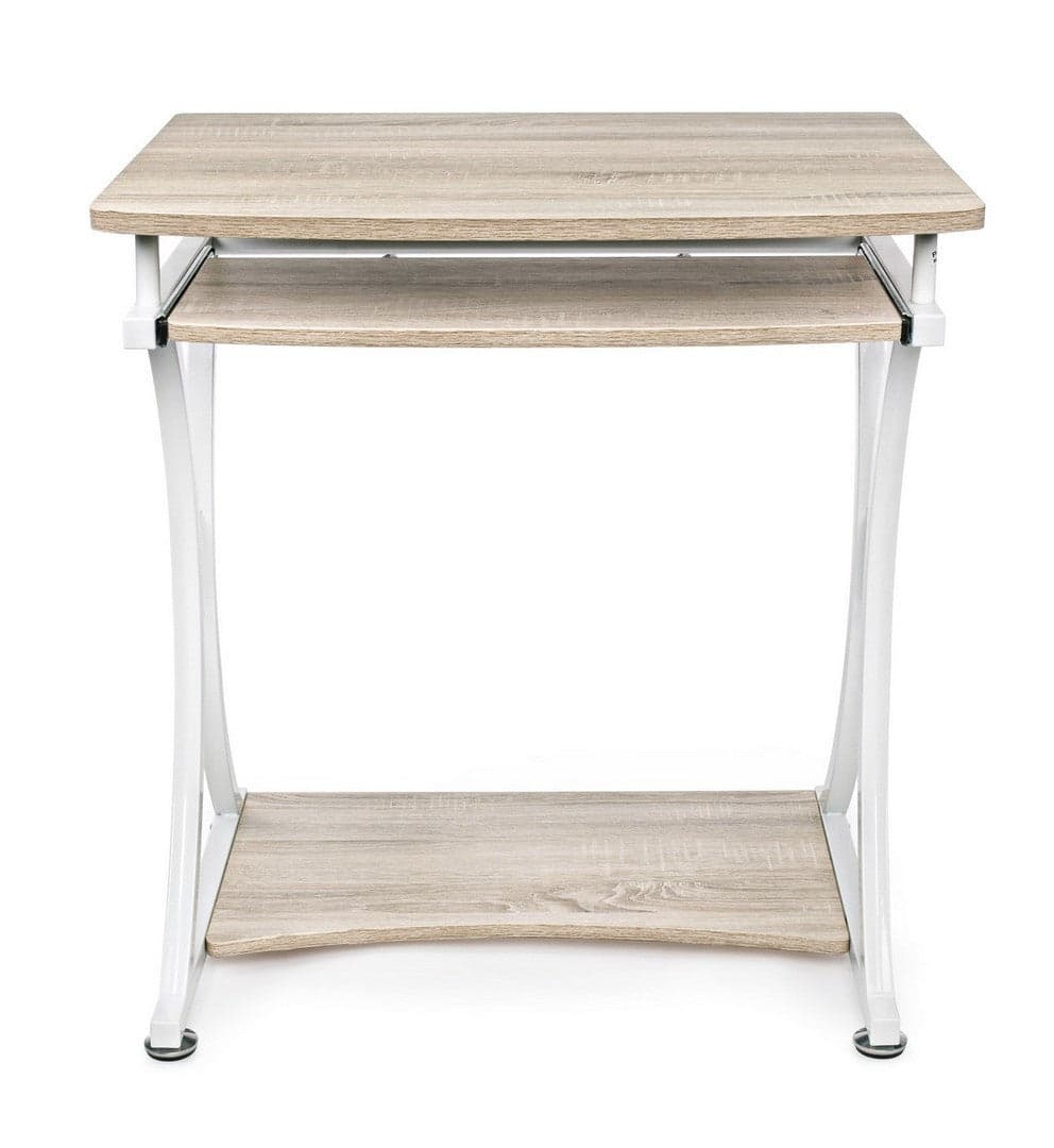 Scrivania "Violet" per PC con piani in MDF, struttura in acciaio verniciato, porta tastiera, 70 x 55 cm in Scrivanie Decor Space - Altamura, commercioVirtuoso.it