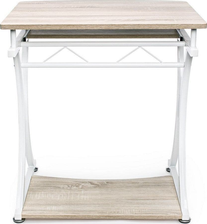 Scrivania "Violet" per PC con piani in MDF, struttura in acciaio verniciato, porta tastiera, 70 x 55 cm in Scrivanie Decor Space - Altamura, commercioVirtuoso.it