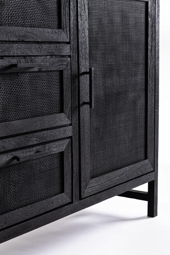 Credenza "Weston" con struttura in legno di mango, schienale e fondo cassetti in mdf in Credenze Decor Space - Altamura, commercioVirtuoso.it