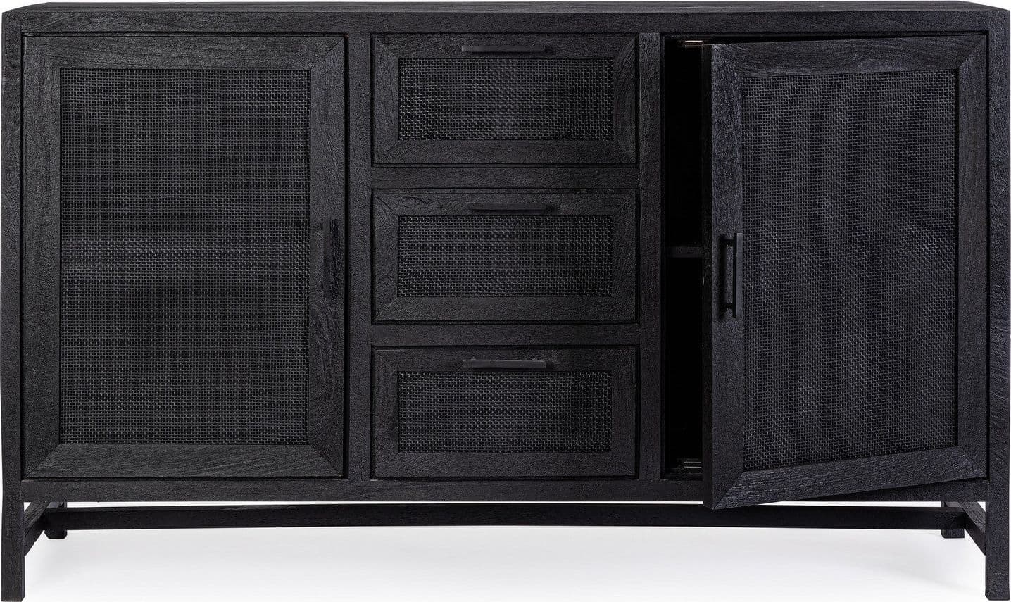 Credenza "Weston" con struttura in legno di mango, schienale e fondo cassetti in mdf - 7
