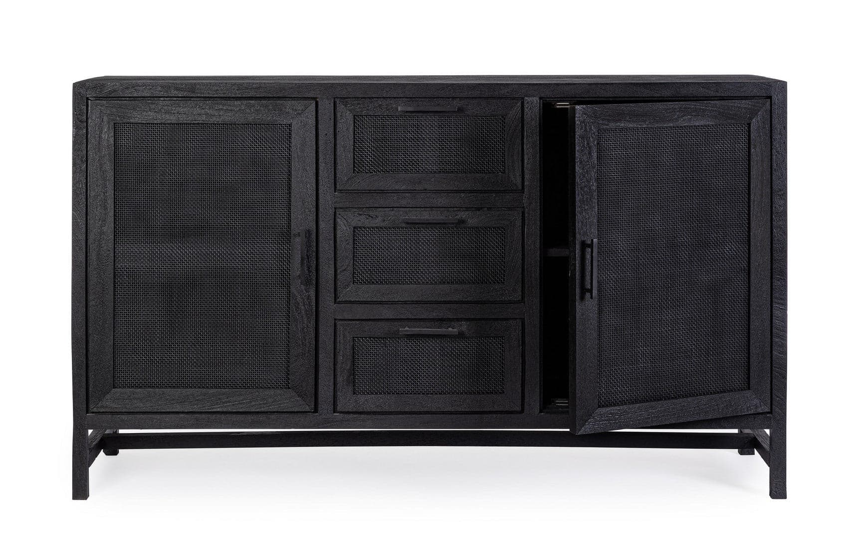 Credenza "Weston" con struttura in legno di mango, schienale e fondo cassetti in mdf in Credenze Decor Space - Altamura, commercioVirtuoso.it