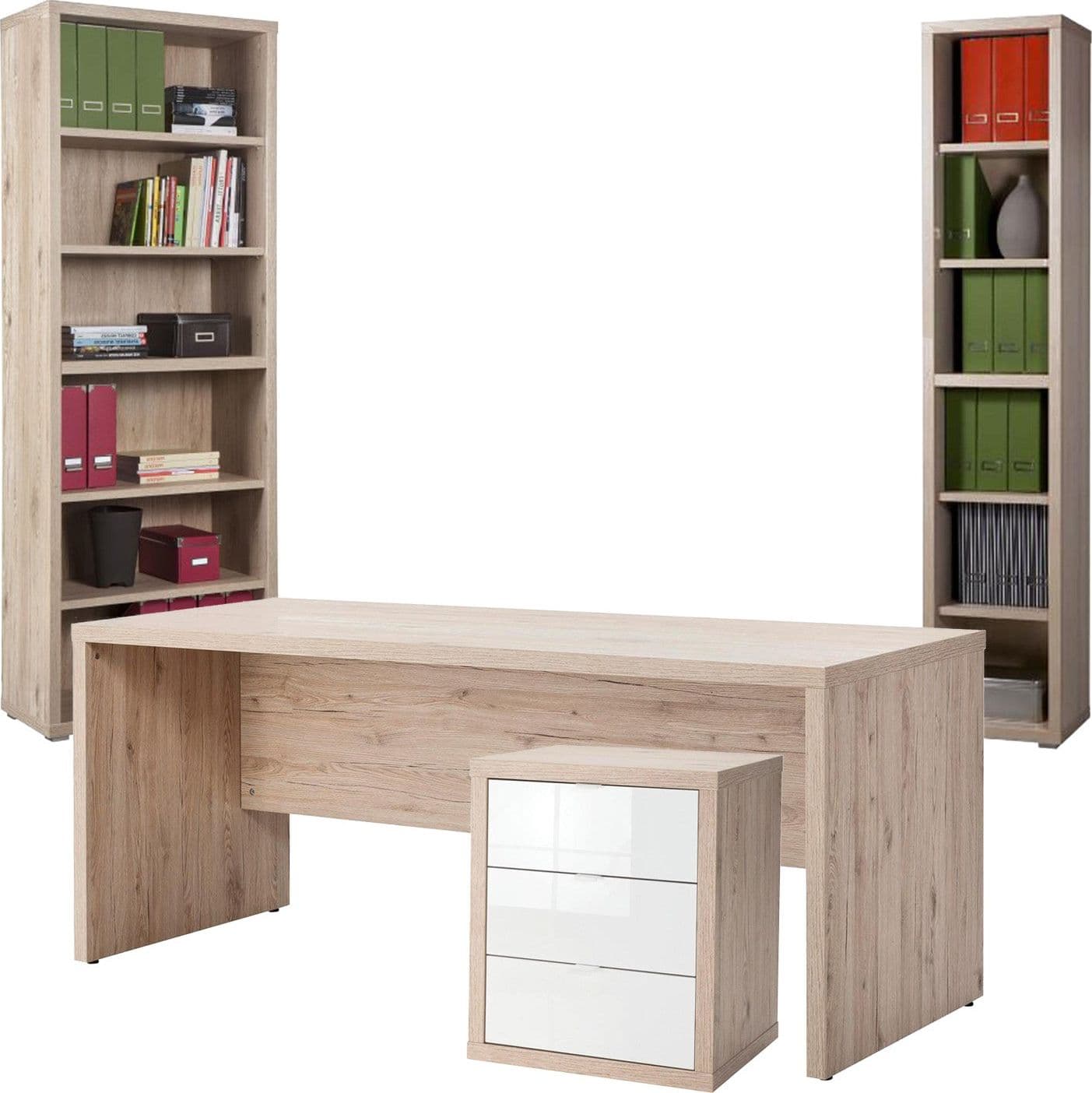 Scrivania da ufficio Elegante 180 cm rovere postazione porta PC per Ufficio e Smart Working Made in Italy in Scrivanie Decor Space - Altamura, commercioVirtuoso.it