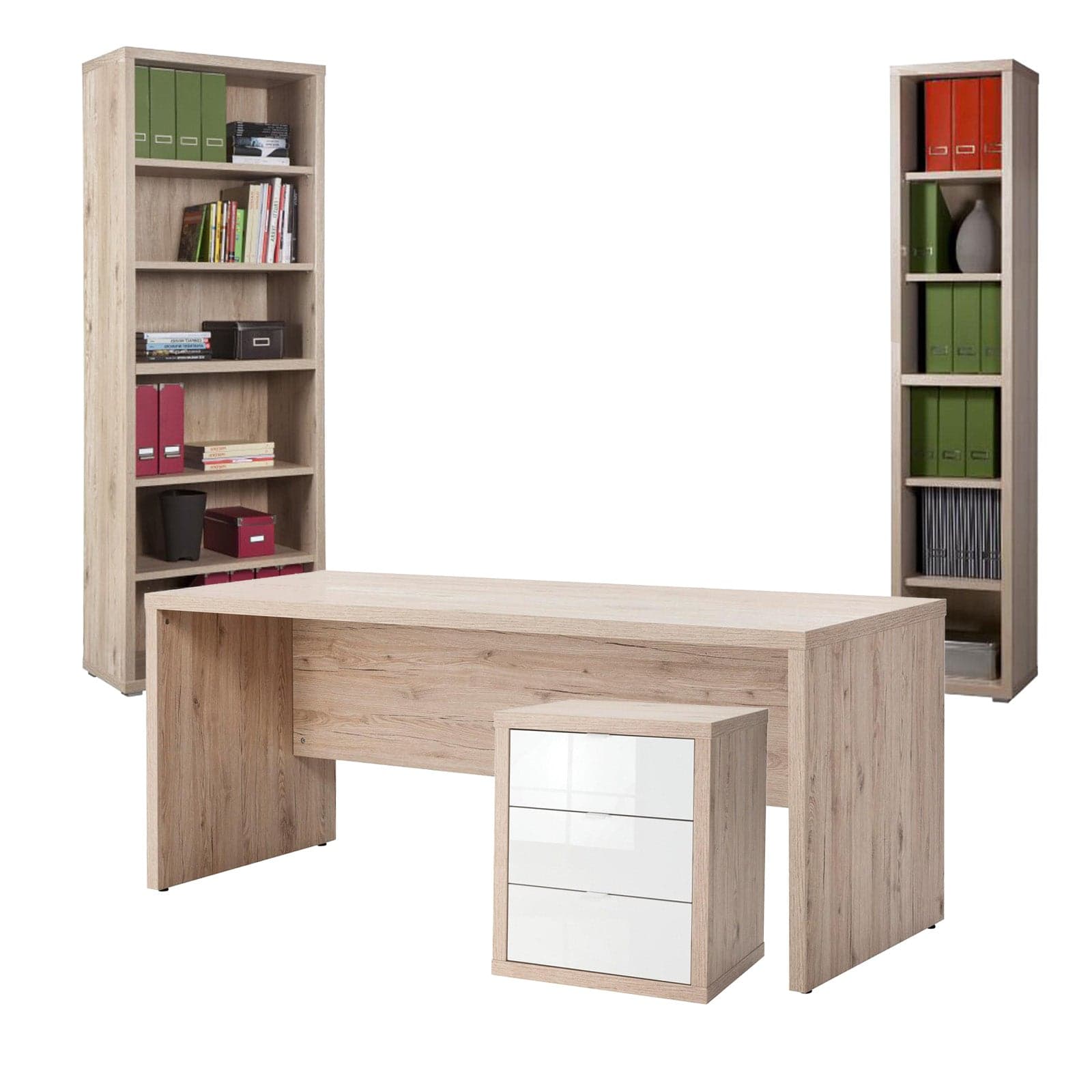 Scrivania da ufficio Elegante 180 cm rovere postazione porta PC per Ufficio e Smart Working Made in Italy in Scrivanie Decor Space - Altamura, commercioVirtuoso.it