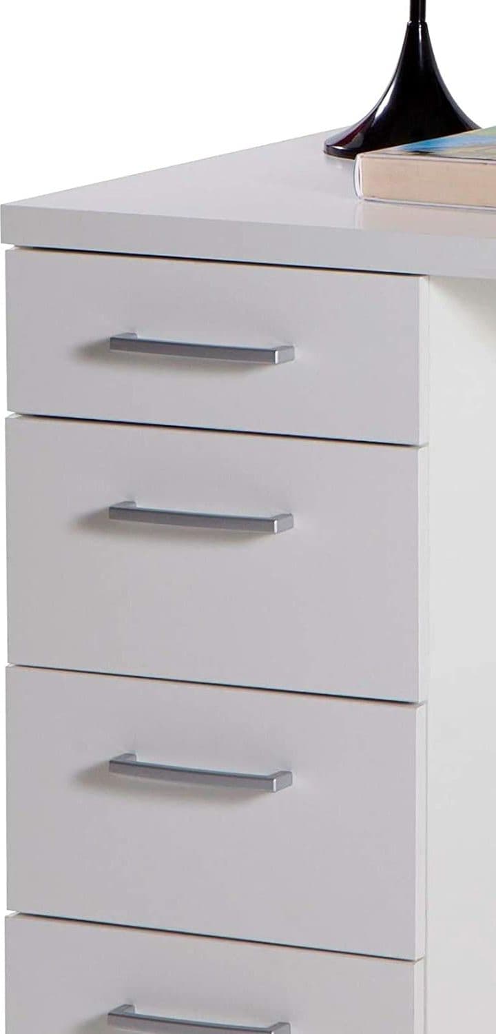 Scrivania con 4 cassetti, postazione porta PC da ufficio e cameretta 110 cm "Made in Italy" in Postazioni di lavoro per computer Decor Space - Altamura, commercioVirtuoso.it