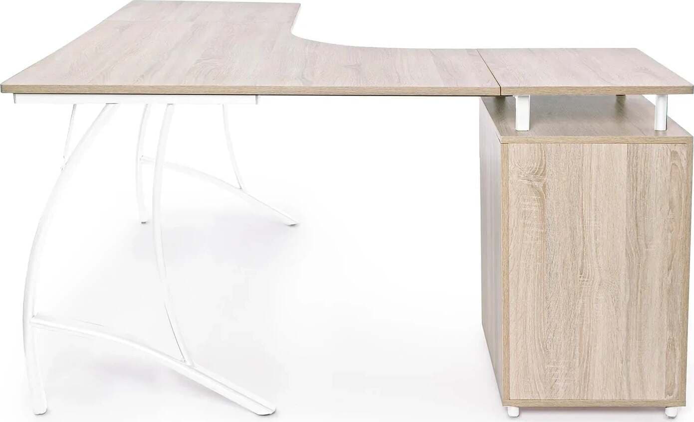 Scrivania angolare rovere con cassettiera da ufficio e cameretta 151 cm Casa e cucina/Arredamento/Studio/Scrivanie e postazioni di lavoro/Scrivanie Decor Space - Altamura, Commerciovirtuoso.it