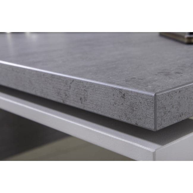 Scrivania elegante in legno con piedi in Acciaio da ufficio e stanzetta porta pc "Made in Italy" in Postazioni di lavoro per computer Decor Space - Altamura, commercioVirtuoso.it