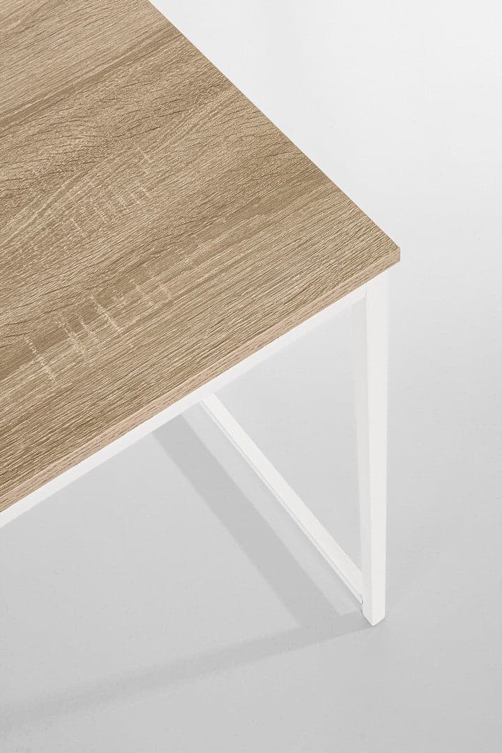 Scrivania "Elettro" bianca, struttura in acciaio verniciato, stile moderno, 120 x 60 x 70 cm in Scrivanie Decor Space - Altamura, commercioVirtuoso.it