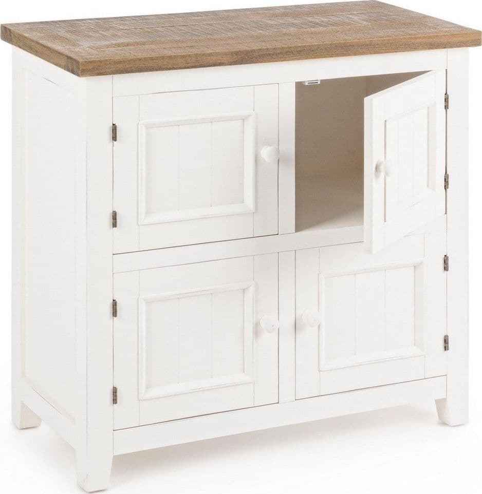 Credenza "Elvia" con struttura in MDF, con piano in legno di pino, stile rustico in Credenze Decor Space - Altamura, commercioVirtuoso.it