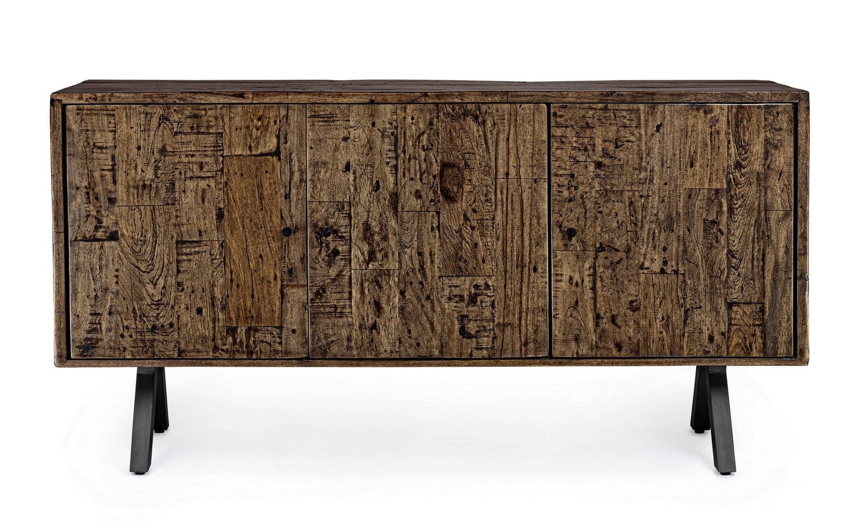 Credenza "Archer" 3 ante, con struttura in legno riciclato, stile design in Credenze Decor Space - Altamura, commercioVirtuoso.it