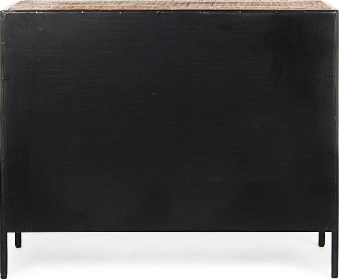 Credenza "Roderic" 2 ante con struttura in acciaio verniciato, stile industriale in Credenze Decor Space - Altamura, commercioVirtuoso.it