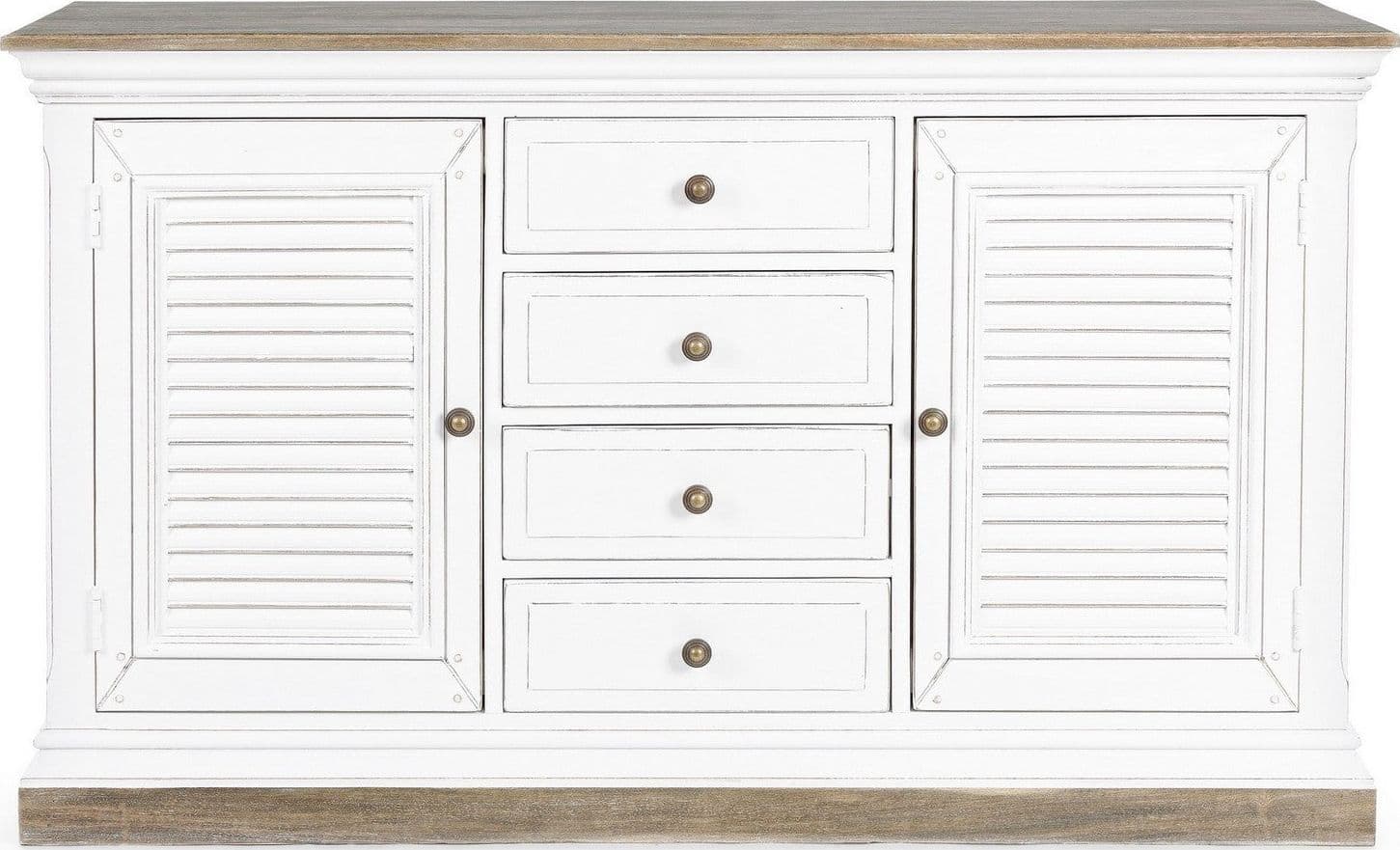 Credenza "Lincoln" in legno di mango, con schienali e laterali in mdf, finitura vernice a base d'acqua, stile rustico in Credenze Decor Space - Altamura, commercioVirtuoso.it