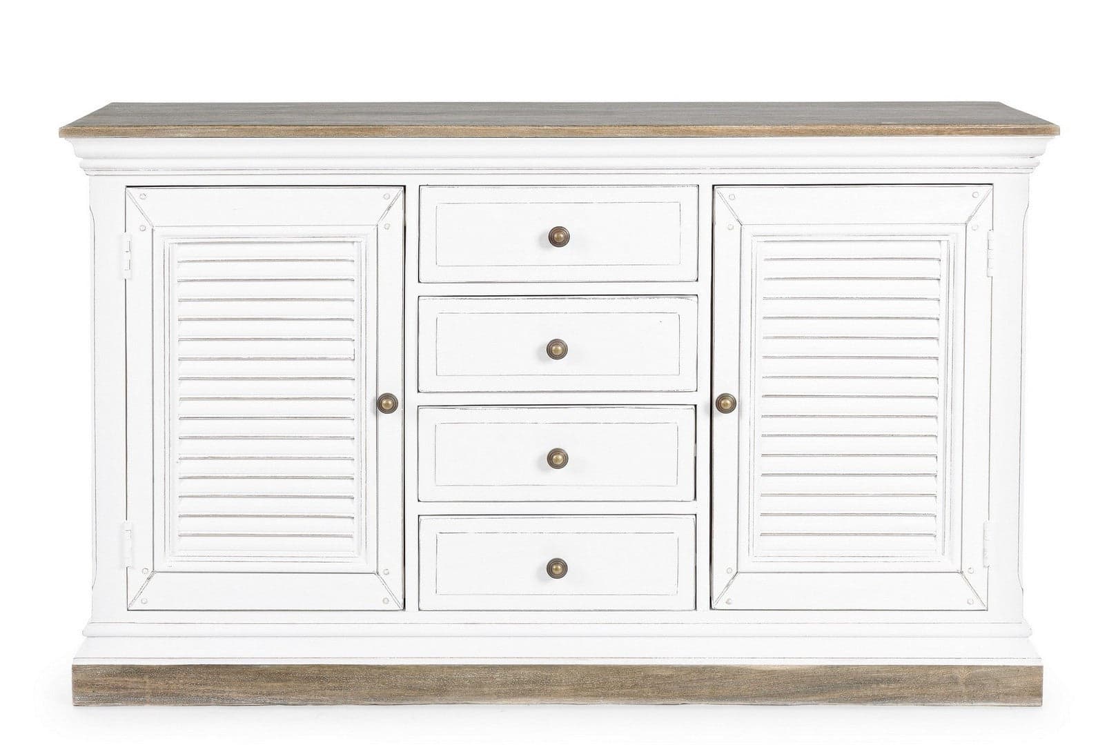 Credenza "Lincoln" in legno di mango, con schienali e laterali in mdf, finitura vernice a base d'acqua, stile rustico in Credenze Decor Space - Altamura, commercioVirtuoso.it