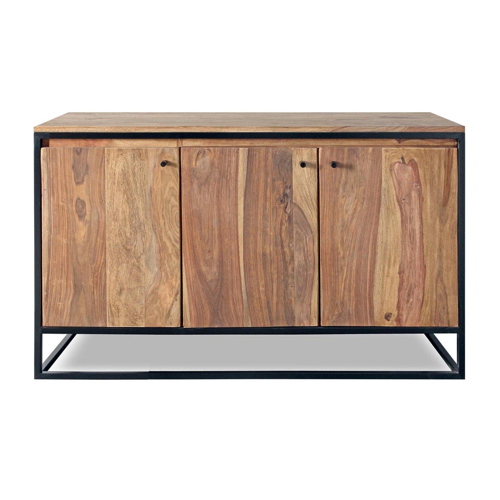 Credenza "Nartan" con struttura in legno sheesham, schienale in compensato - 4