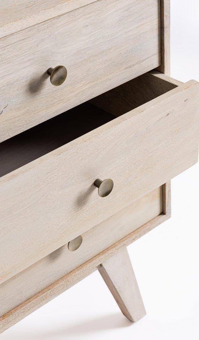 Credenza "Indira" con struttura in legno di mango, schienale in mdf, decorazioni fatte a mano - 12