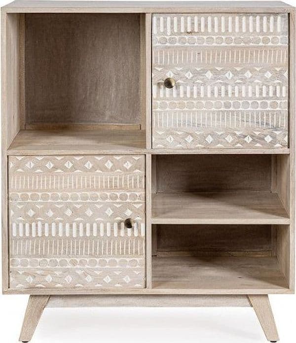 Credenza "Indira" con struttura in legno di mango, schienale in mdf, decorazioni fatte a mano - 24