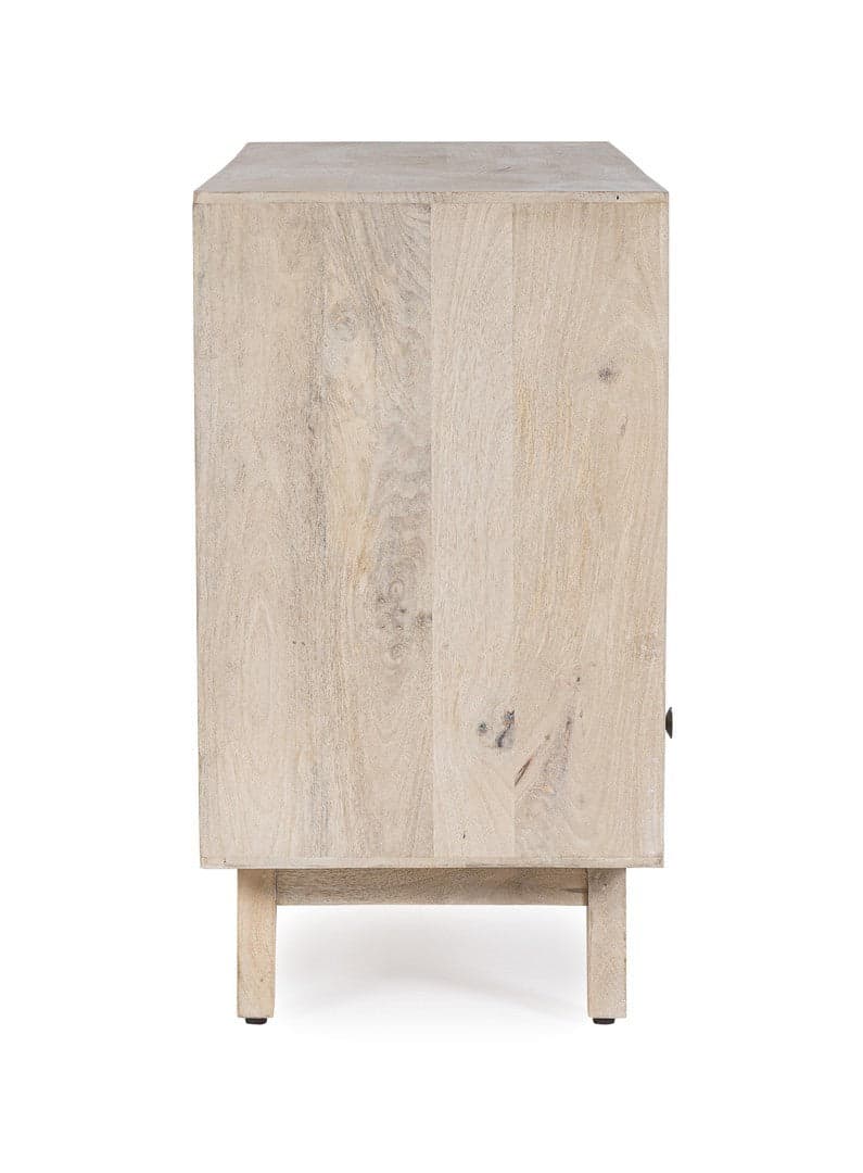 Credenza "Indira" con struttura in legno di mango, schienale in mdf, decorazioni fatte a mano - 4
