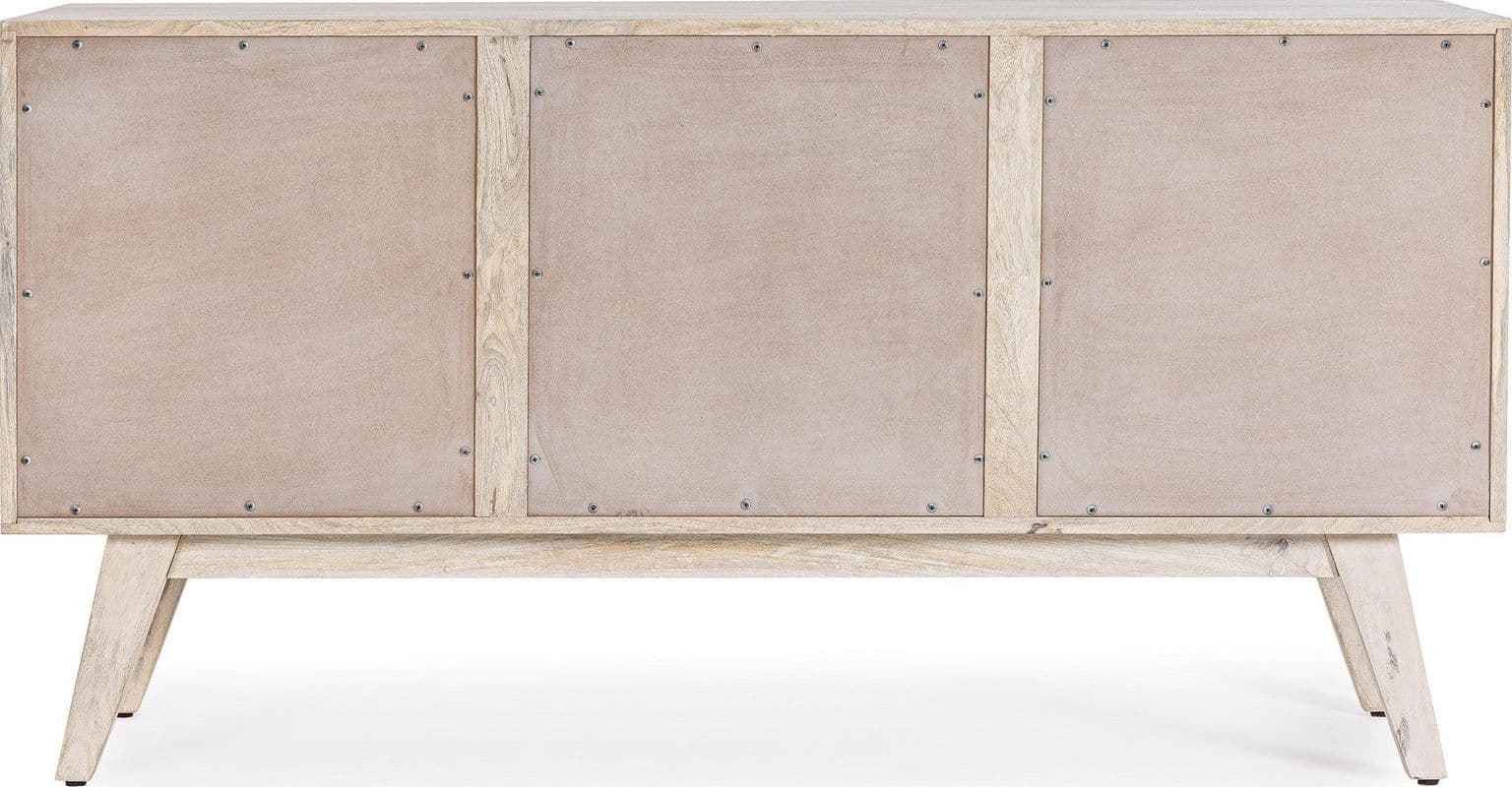 Credenza "Indira" con struttura in legno di mango, schienale in mdf, decorazioni fatte a mano - 9