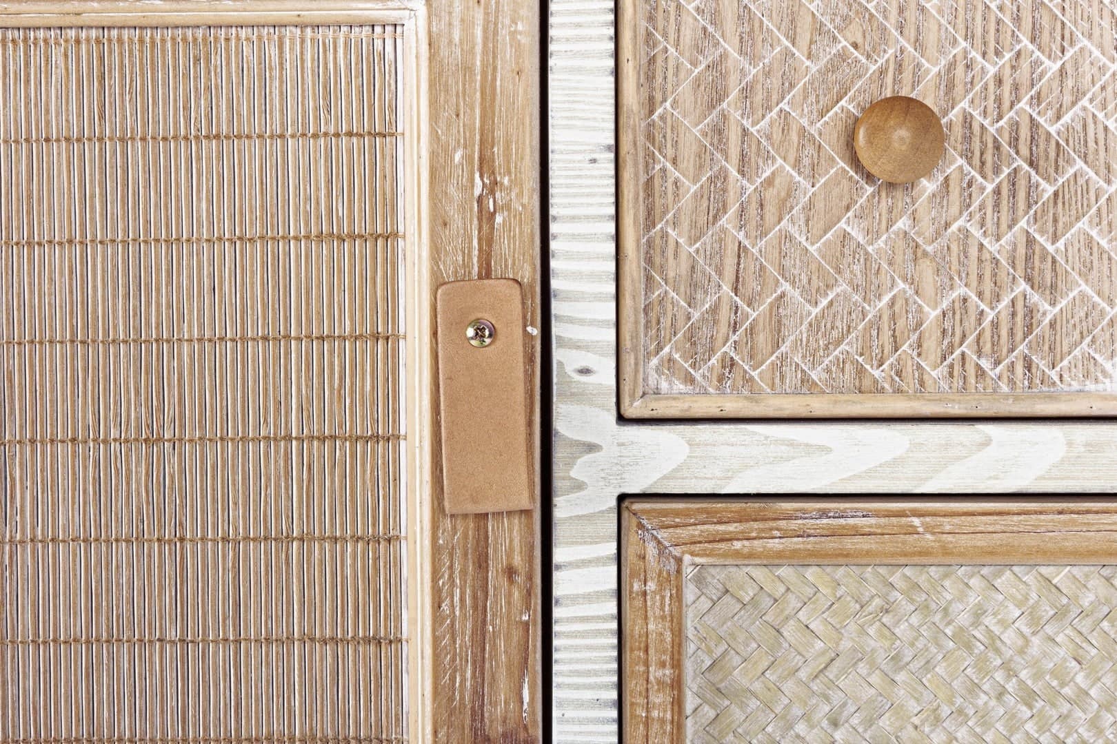 Credenza "Eloise", struttura in legno MDF o legno di abete, pomelli in acciaio, stile naturale - 12