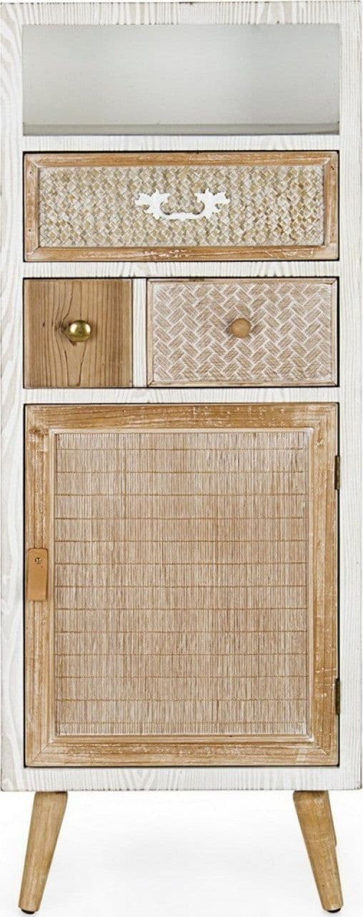 Credenza "Eloise", struttura in legno MDF o legno di abete, pomelli in acciaio, stile naturale - 6