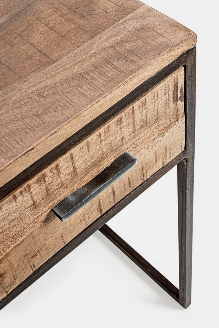 Scrivania "Elmer" con 2 cassetti, struttura in legno di acacia, stile moderno, 150x60x77h in Scrivanie Decor Space - Altamura, commercioVirtuoso.it