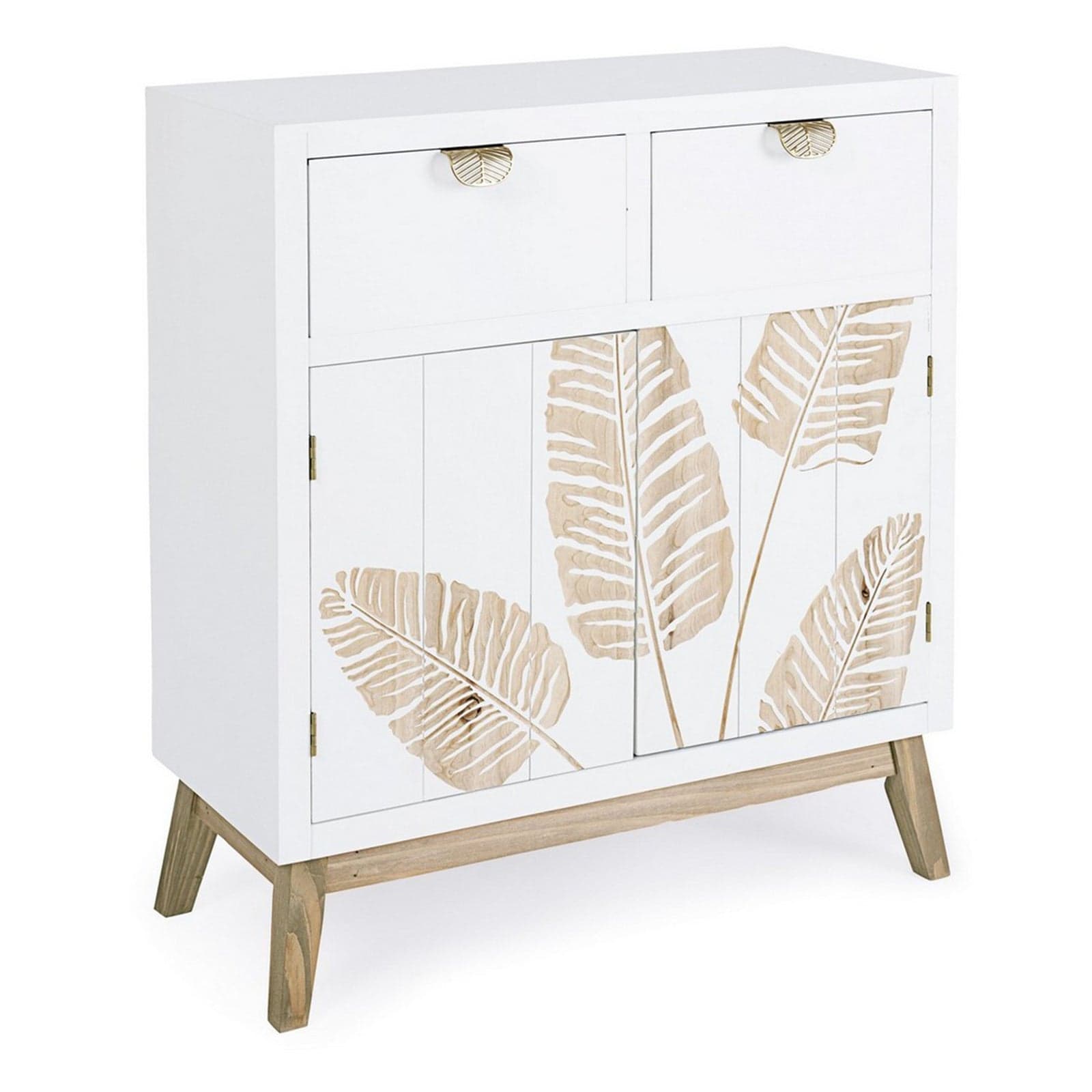 Credenza "Folium", con struttura in abete e mdf, piano e schienale in mdf, stile design
