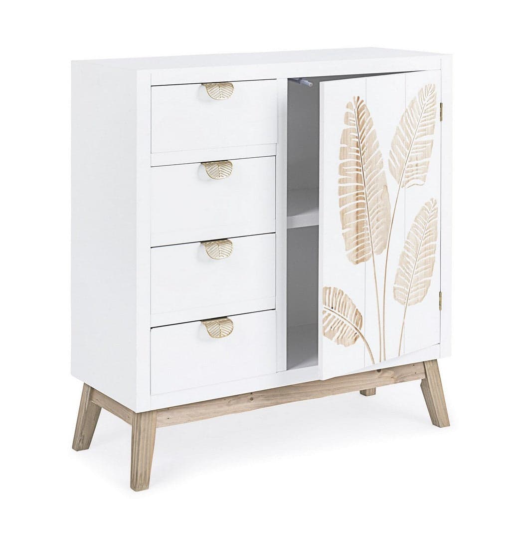 Credenza "Folium", con struttura in abete e mdf, piano e schienale in mdf, stile design in Credenze Decor Space - Altamura, commercioVirtuoso.it