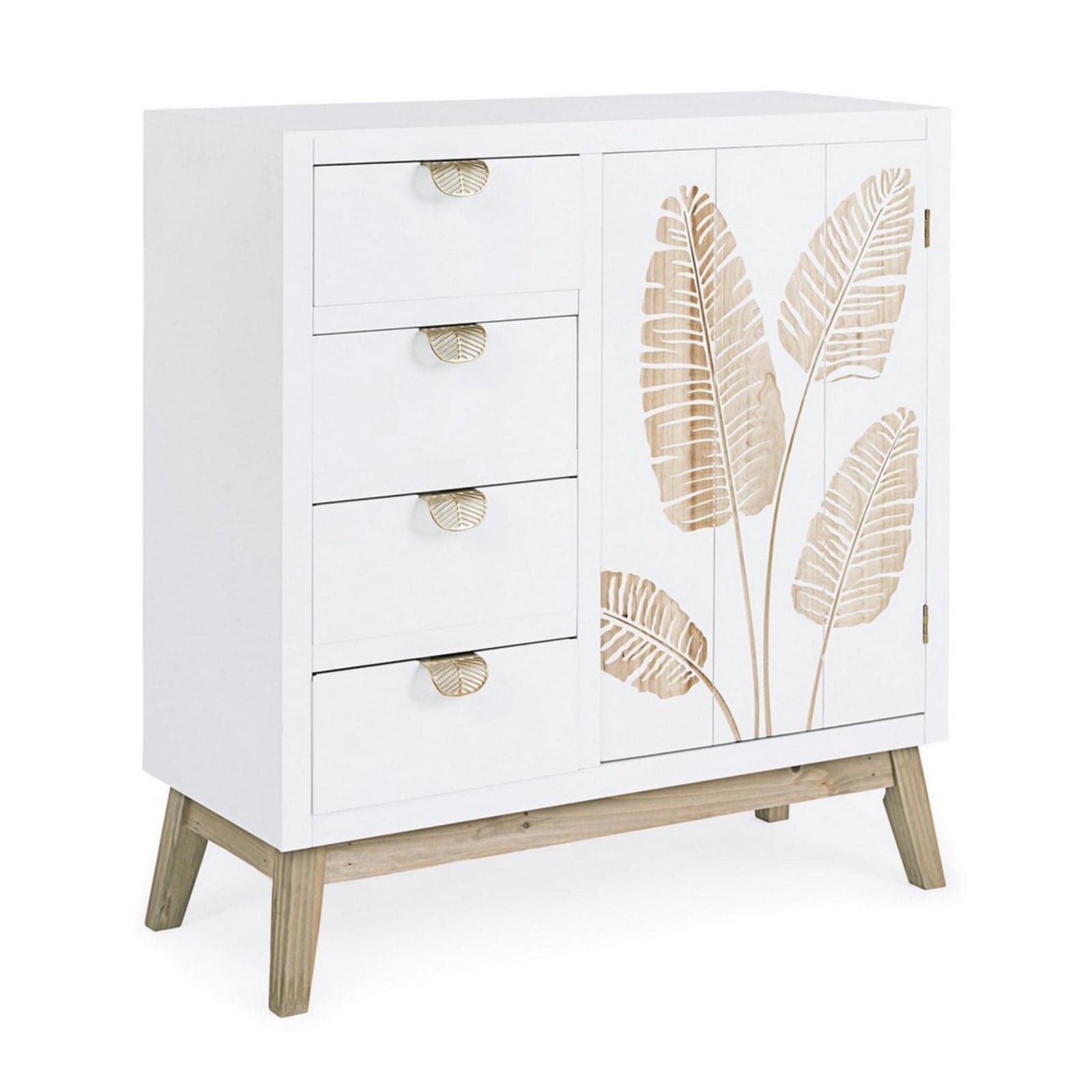 Credenza "Folium", con struttura in abete e mdf, piano e schienale in mdf, stile design in Credenze Decor Space - Altamura, commercioVirtuoso.it