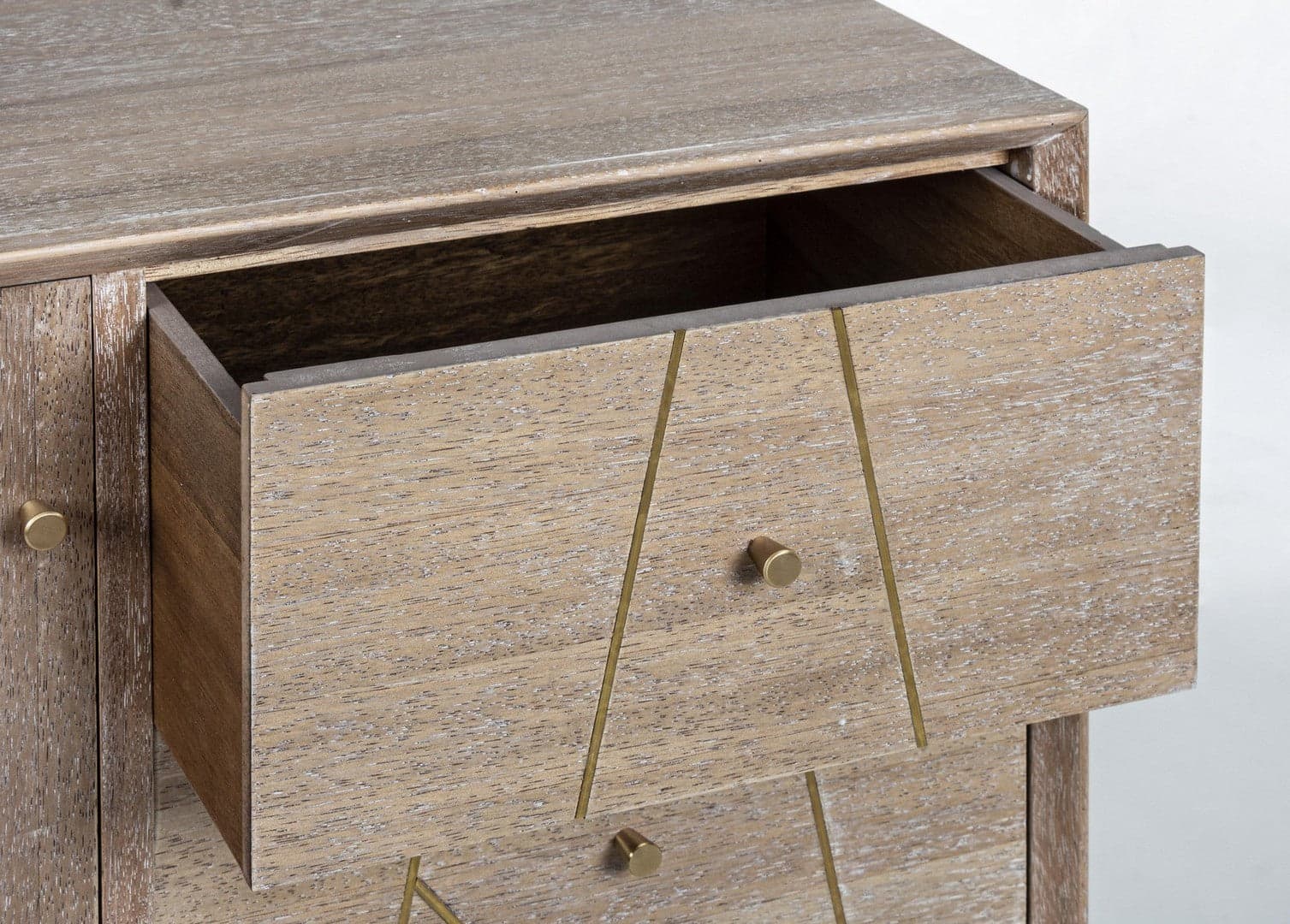 Credenza "Filomena" con in legno teak, pannelli esterni in mdf, finitura a base d'acqua, stile atmosphere - 14